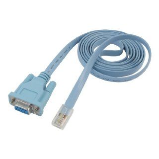 1.8M 5.9Ft RJ45 Male to D Sub RS232 DB9 Female Plug Cable Adapter: Computers & Accessories