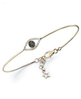 YellOra Diamond Bracelet, YellOra Diamond Accent Evil Eye Wire Bracelet   Bracelets   Jewelry & Watches