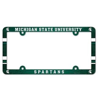 Michigan State Spartans Official NCAA 12"x6" Plastic License Plate Frame : Sports Fan License Plate Frames : Sports & Outdoors