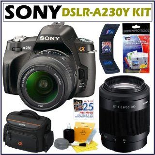 Sony DSLR Alpha DSLR A230Y 10.2MP Digital SLR Camera With 18 55 & 55 200 Lens: Digital Slr Camera Bundles : Camera & Photo