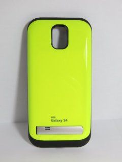 3200mah Rechargeable Extended Battery Juice Pack Power Bank Case with Stand for Samsung Galaxy S4 I9500 (Neon Green): Cell Phones & Accessories