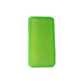 EXCO ZT 11 Green Translucent TPU Case Diamond Pattern Smooth Surface For Iphone 4: Cell Phones & Accessories