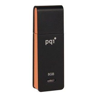 pqi i221  8GB Traveling Disk USB 2.0 Flash Drive (Black & Orange): Computers & Accessories