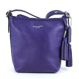 Coach Legacy Leather Mini Duffle Marine Purple Crossbody Shoulder Bag: Clothing