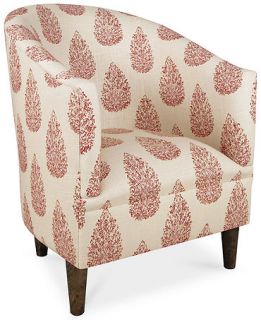 Dixon Kedara Madder Fabric Accent Chair   Furniture