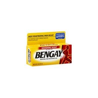 Bengay Menthol Pain Relieving Gel Vanishing Scent, 2 oz (Pack of 3): Health & Personal Care