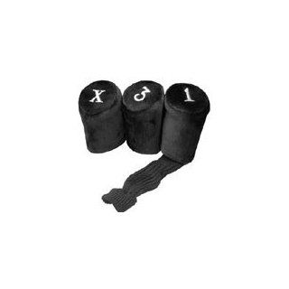 Long Neck Shaft Saver Head Covers Set of 3, Black  Golf Club Head Covers  Sports & Outdoors