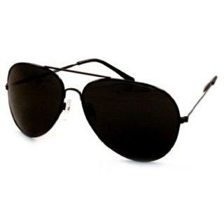 UrbanSpecs Sunglasses   Classics   Aviator / Frame: Black Lens: Grey: Clothing