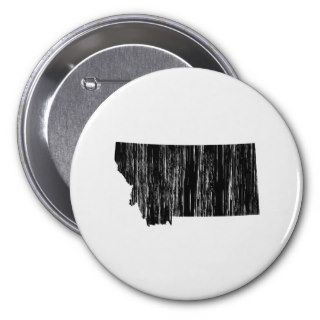 Distressed Montana State Outline Button