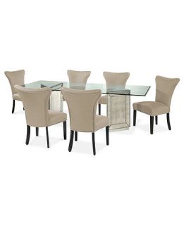 Sophia Dining Room Furniture, 7 Piece Set (96 Table and 6 Side Chairs)   Furniture