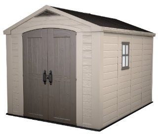 KETER Factor Resin Shed, 8 by 11 Inch : Storage Sheds : Patio, Lawn & Garden
