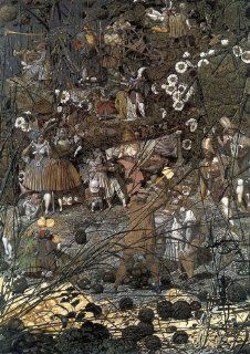 CANVAS The Fairy Feller's Master Stroke 1855 by Richard Dadd Fairy Fairies Folklore Magical Legendary Creature 16" X 22" Image Size Reproduction on CANVAS. Several more sizes available!   Prints