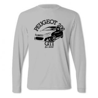 Bang Tidy Clothing Men's Petrolhead Classic Peugeot 206 Gti Long Sleeved T Shirt: Clothing