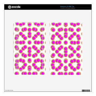 EXOTIC Pink Dot Matrix  Pattern Jewel Kindle Fire Skin