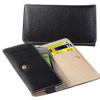 CommonByte Luxury Wallet Leather Case Cover Pouch For iPhone 4 4S S Verizon ATT 4th Gen: Cell Phones & Accessories