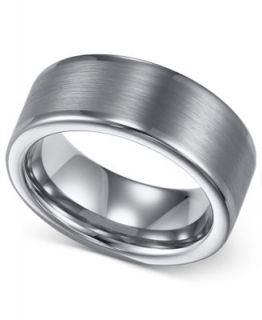 Triton Mens Tungsten Carbide and Ceramic Ring, 8mm Wedding Band   Rings   Jewelry & Watches