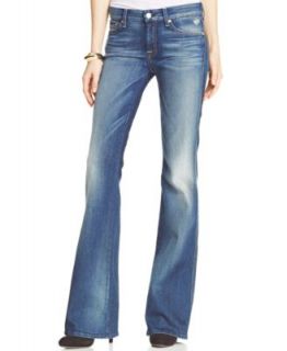 7 For All Mankind The A Pocket Flared Leg Jeans, Nouveau NY Dark Wash   Jeans   Women