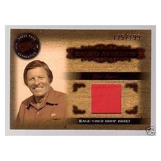 BUD MOORE 2008 Press Pass Legends NASCAR Artifacts #BM SH Bronze Parallel RED RACE USED SHOP SHIRT #175 of 199 made: Sports Collectibles