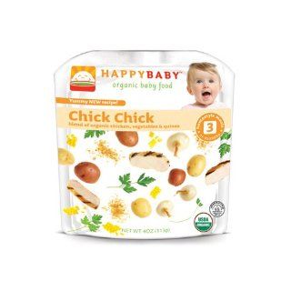 Happy Baby Organic Baby Food Stage 3 Chick Chick    4 oz Each / Pack of 6  Health Personal Care  Baby