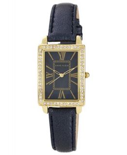 Anne Klein Watch, Womens Navy Shimmer Leather Strap 32x24mm AK 1050NMNV   Watches   Jewelry & Watches