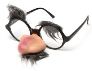 Kyra Groucho Marx Costume Nose Mustache Funny Glasses in Grey: Clothing