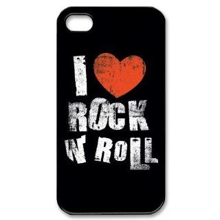 Custombox Rock and Roll Iphone 4/4s Case Plastic Hard Phone Case for Iphone 4/4s iPhone 4 DF02147 Cell Phones & Accessories