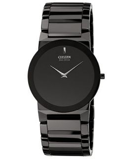 Citizen Unisex Eco Drive Stiletto Blade Black Ceramic Bracelet Watch 39mm AR3055 59E   Watches   Jewelry & Watches