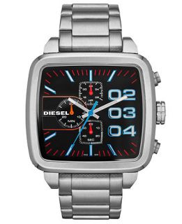 Diesel Watch, Mens Chronograph Stainless Steel Bracelet 48mm DZ4301   Watches   Jewelry & Watches