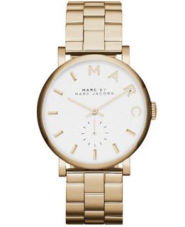 Marc by Marc Jacobs Watch, Womens Baker Gold Tone Stainless Steel Bracelet 37mm MBM3243   Watches   Jewelry & Watches