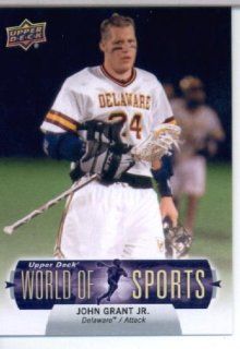 2011 Upper Deck World of Sports Lacrosse Card #184 John Grant Jr. Delaware Fightin' Blue Hens   ENCASED Trading Card: Sports Collectibles