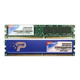 Patriot Signature 1GB 184 Pin DDR SDRAM DDR 333 (PC 2700) Desktop Memory Model PSD1G333H: Computers & Accessories