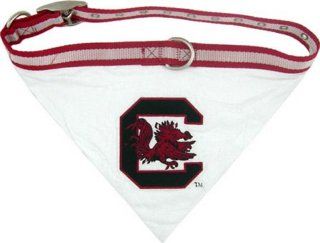 NCAA Dog Collar Bandana, Medium, University Of South Carolina Gamecocks : Sports Fan Pet Collars : Pet Supplies