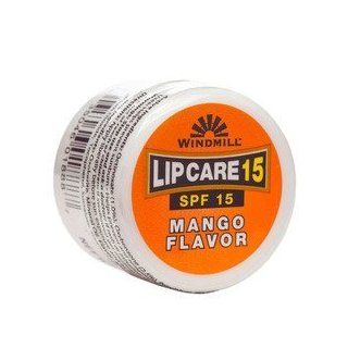 Windmill LipCare SPF 15 .25 OZ Mango Flavor (24 Pack) Protect Everyday Your Delicate Lips with the Essential Protection They Need! Lips Are Exposed to Cold, Dry, Windy Weather and More, It's Time You Take Care of Them! Moisturizes, Hydrates Lips for Co