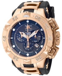 Invicta Mens Swiss Chronograph Subaqua Rose Gold Tone Stainless Steel and Black Rubber Strap Watch 50mm 12882   Watches   Jewelry & Watches