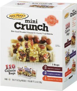 Mrs. May's Mini Crunch Variety Pack (2 Cranberry Almond, 2 Blueberry Almond, 1 Strawberry Almond), 5 Count (Pack of 6) : Mrs May S Naturals : Grocery & Gourmet Food
