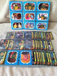 1989 Topps Teenage Mutant Ninja Turtles Series 2 Trading Cards Complete Set (91 176) and 11 Card Sticker Set 