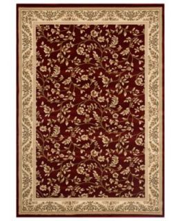 Kenneth Mink Area Rug, Princeton Floral Red 710 x 102   Rugs