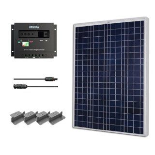 Starter Kit 100W: 100W Solar Panel UL 1703 listed+ 30A PWM Charge Controller + 2 20' MC4 Adapter Cable + Uniquely Designed Z Bracket Mounts : Solar Panel Kit For Homes : Patio, Lawn & Garden