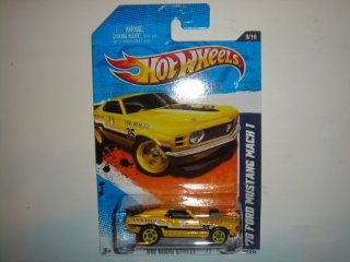 2011 Hot Wheels '70 Ford Mustang Mach 1 Yellow #169/244: Toys & Games