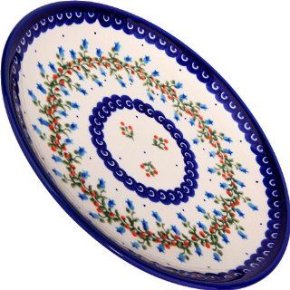 Polish Pottery Ceramika Boleslawiec 1102/166, Dessert Plate 19, 7 1/2 Inch in Diameter: Kitchen & Dining