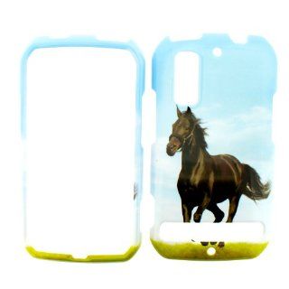 SPRINT MOTOROLA PHOTON 4G BLACK STALLION HORSE HARD COVER CASE: Cell Phones & Accessories
