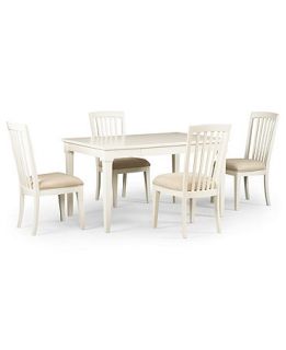 Sanibel Dining Room Furniture, 5 Piece Set (Rectangular Table and 4 Side Chairs)   Furniture