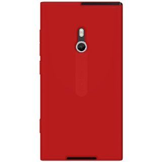 Amzer AMZ92785 Silicone Skin Jelly Case for Nokia Lumia 800   1 Pack   Red: Cell Phones & Accessories