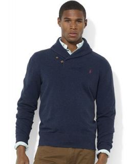 Polo Ralph Lauren Sweatshirt, Shawl Collar Fleece Pullover   Sweaters   Men