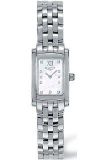 Longines Dolce Vita Ladies Stainless Steel Mop Diamond Watch L5.158.4.84.6: Longines: Watches