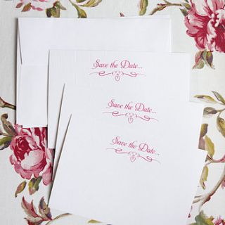 set of 15 juillet 'save the date' cards by le trousseau
