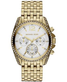 Michael Kors Womens Chronograph Pressley Gold Tone Stainless Steel Bracelet Watch 39mm MK5835   Watches   Jewelry & Watches