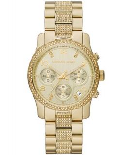 Michael Kors Womens Chronograph Runway Gold Tone Stainless Steel Bracelet Watch 38mm MK5826   Watches   Jewelry & Watches