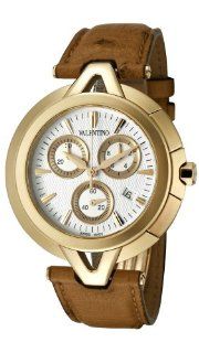 Valentino V Valentino Chronograph Gold Plated Steel Mens Casual Strap Watch V51LCQ5002 S497: Watches
