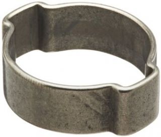 Oetiker 15100006 Stainless Steel Hose Clamp, Double Ear, 0.276" Band Width, 1/2" Hose ID, 11 mm   13 mm Hose OD Range (Pack of 100): Single Ear Clamps: Industrial & Scientific